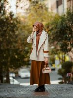 ست پالتو ابرا  و دامن موکا - تصویر 8